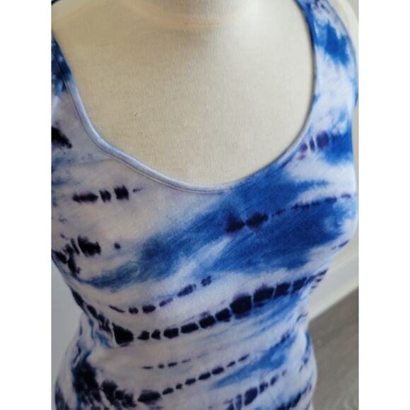 Dalia Collection Blue Tie Dye Tank Top Womens XS - Picture 6 of 7